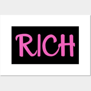 Be Rich Posters and Art